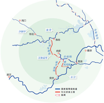 江淮运河路线图合肥段图片