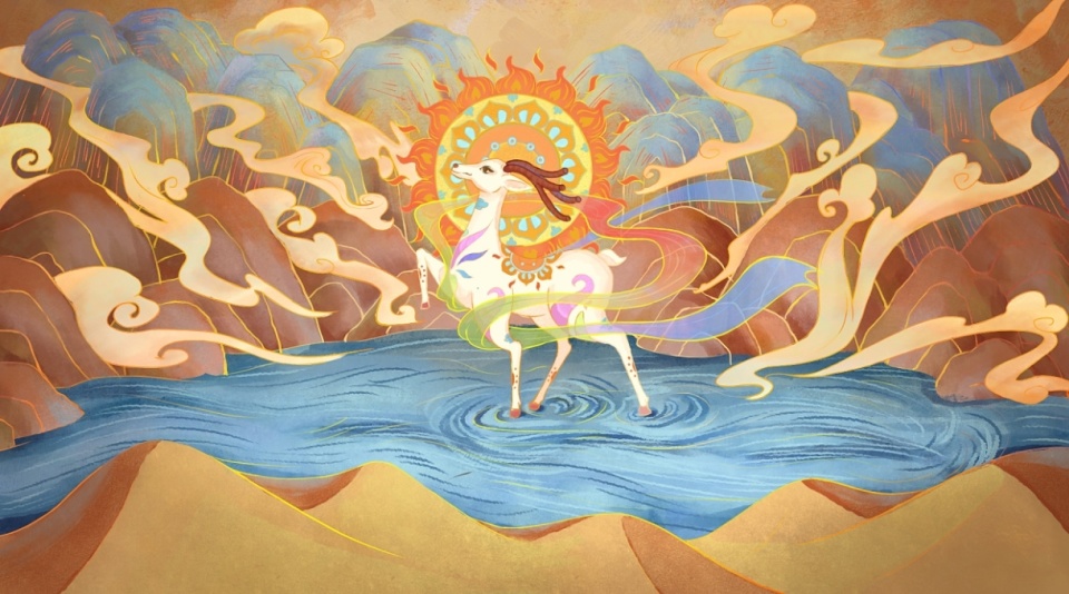 《光·遇》联动上美影《九色鹿》惊喜:童年经典再现,公主抱来了