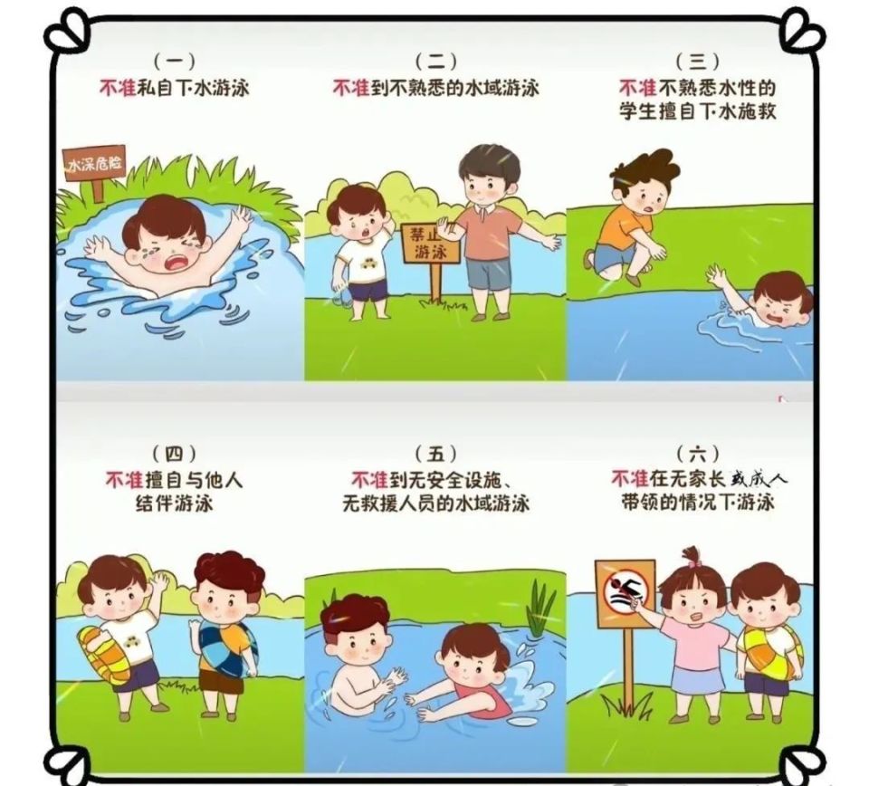 远离危险水域 安全第一珍爱生命·预防溺水防溺水安全教育安全第一!