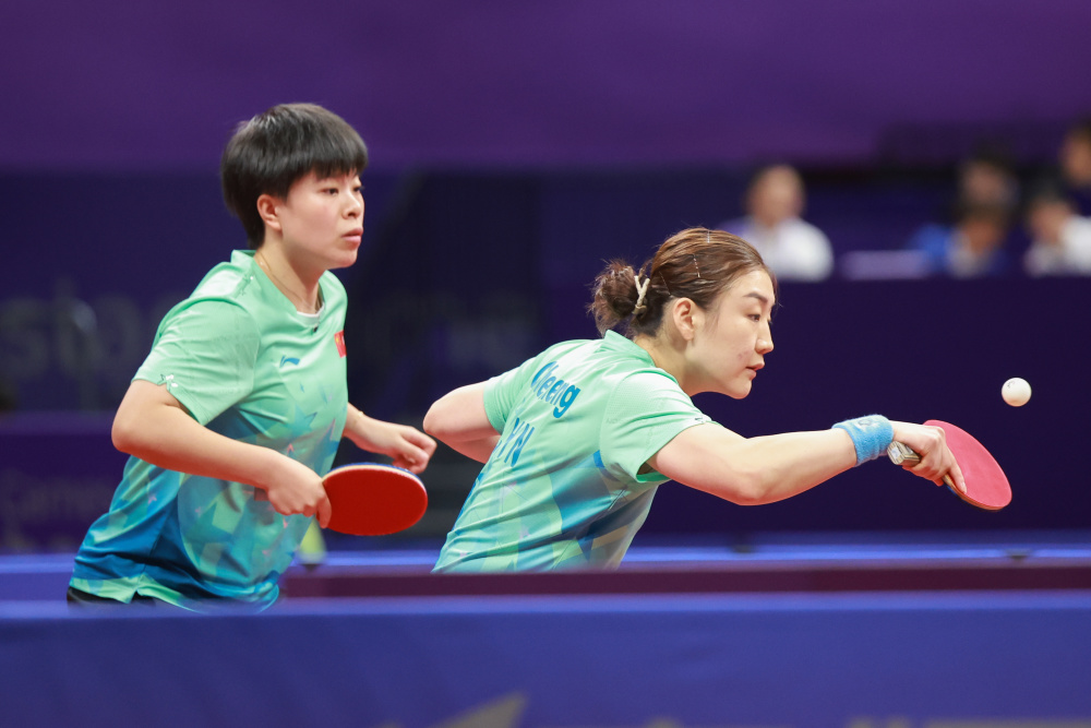乒乓球——女子双打四分之一决赛:陈梦/王艺迪无缘四强
