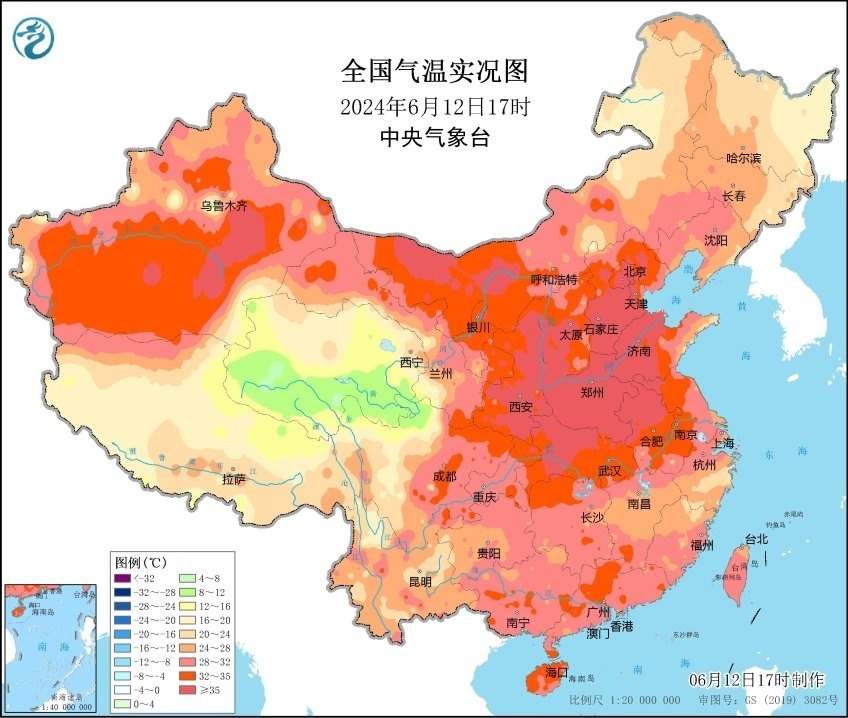 全国高温前十集中在河南河北地区,河北明日局地气温或攀升至44度