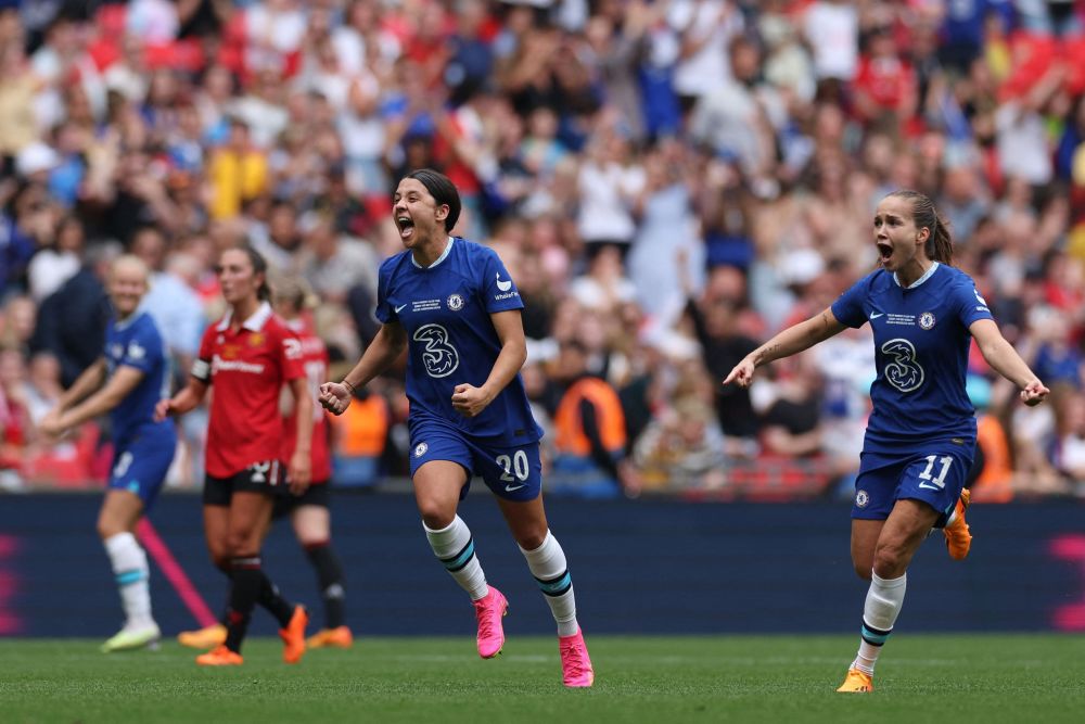 体育足球英格兰女子足总杯切尔西队夺冠