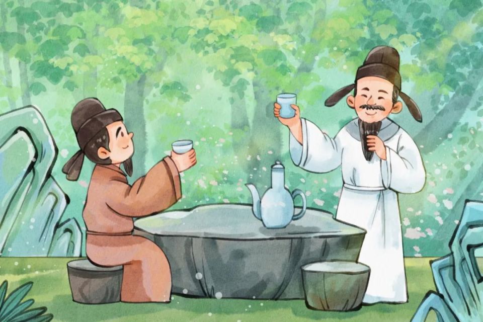 汪伦则更显温文尔雅,他以诚挚的言语,表达了对李白才华的敬仰与对友情