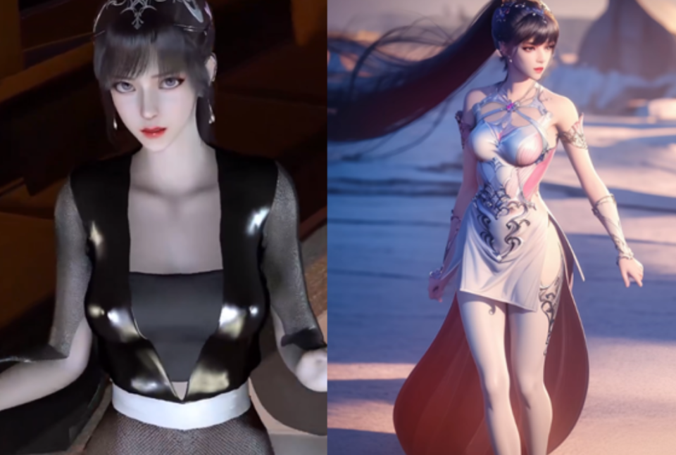 斗罗大陆小舞ai模型公开五官无比逼真s型身材搭配白丝袜更加迷人了