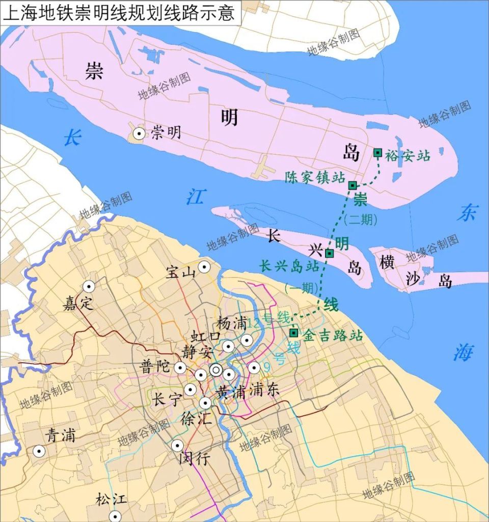 上海崇明岛地图高清图片