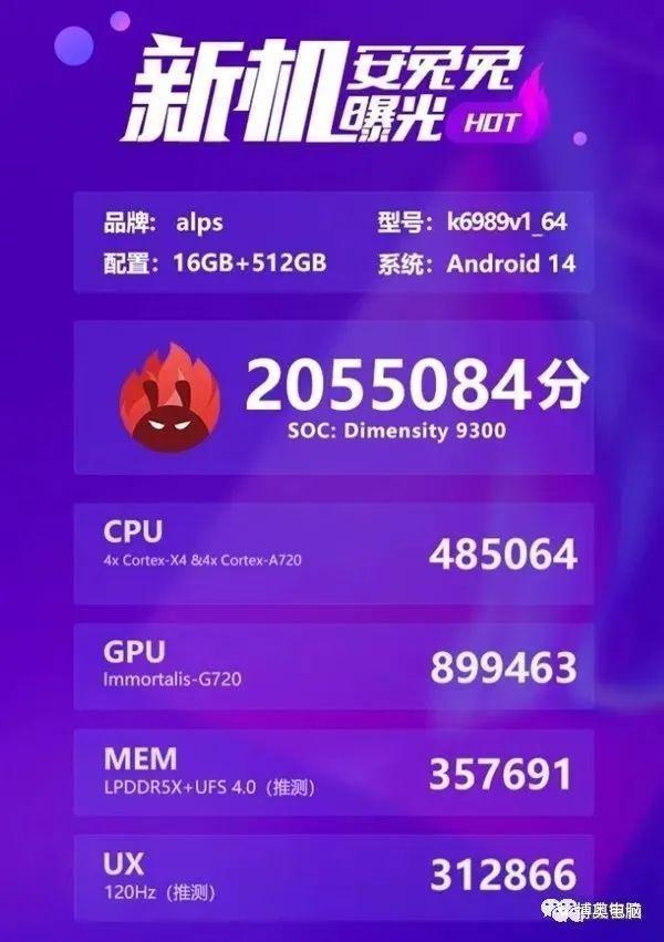 联发科天玑9300性能封神！全大核设计、跑分突破200万！插图11