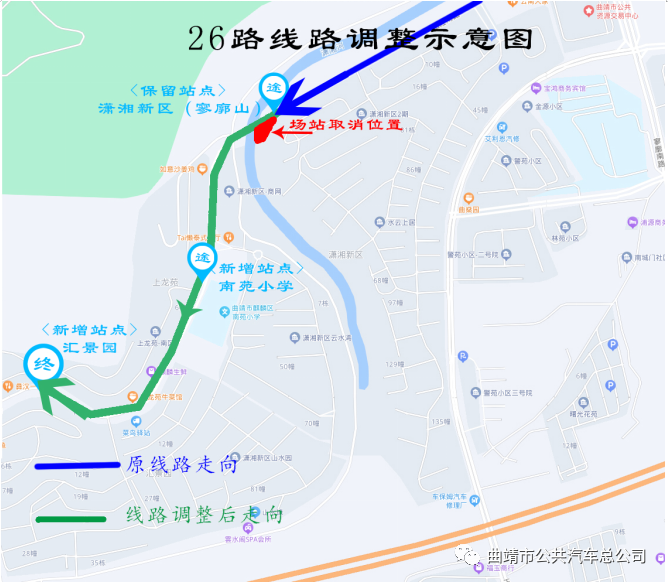 曲靖公交车线路图图片