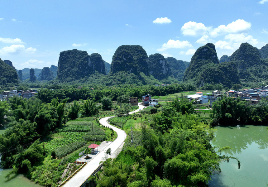 广西罗城:初夏田园美