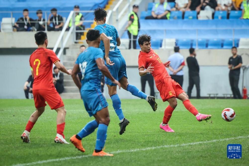 U23亚洲杯预选赛暨巴黎奥运会男足亚洲区资格赛：中国胜印度 腾讯新闻