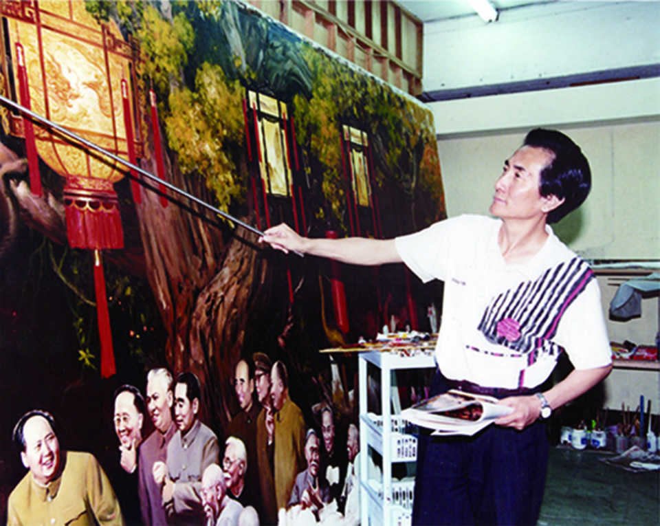 【献礼】十七年间三次创作，刘宇一油画《良宵》描绘新中国初期祥和景象——_腾讯新闻