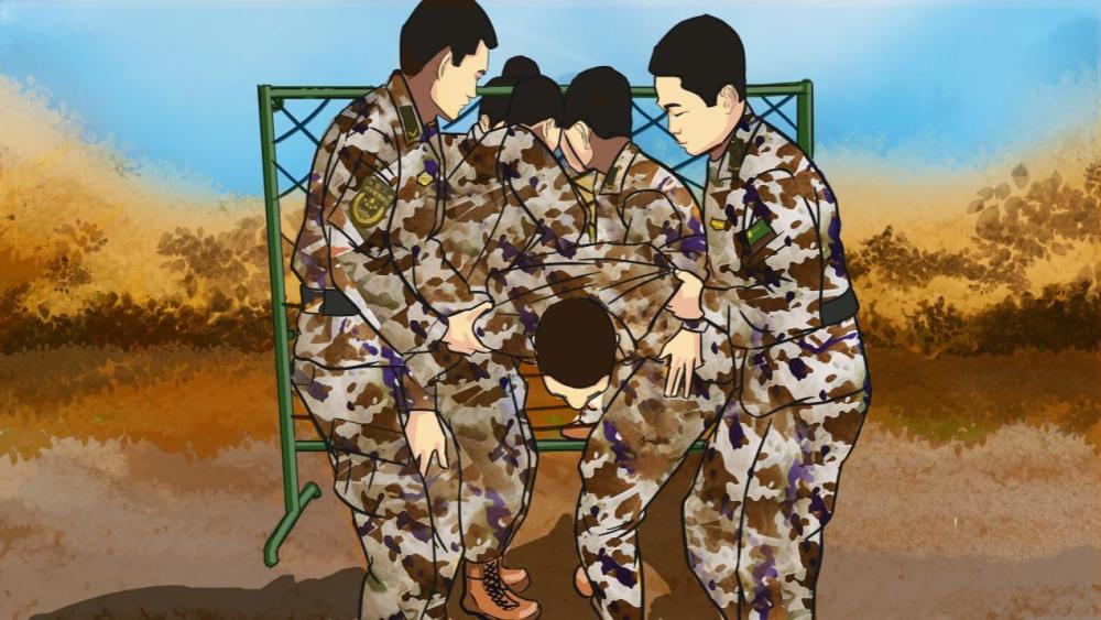 心理行为训练军事体育训练吾辈少年当自强踊跃参军慨而慷携手共赴强军