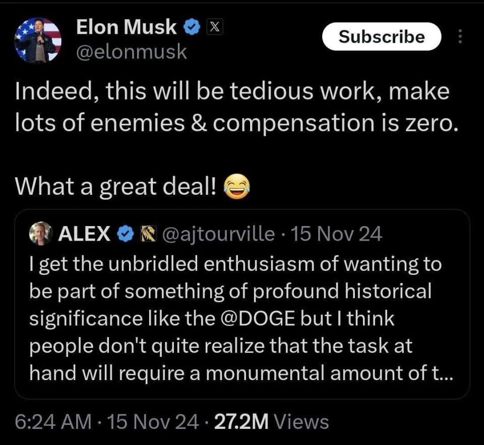 马斯克领导下的政府效率部第5刀来了，NASA已挥刀自宫-腾讯新闻