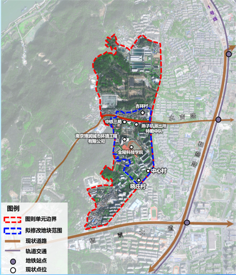 南京栖霞区燕子矶地图图片