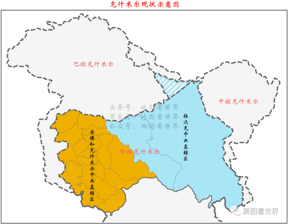 中控克什米尔地图图片