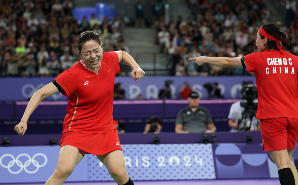 巴黎奥运会|羽毛球——女双:陈清晨/贾一凡晋级决赛(3)