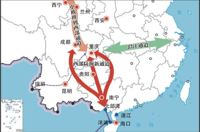 平陸運河始於南寧橫州市西津庫區平塘江口,經欽州靈山縣陸屋鎮沿欽江