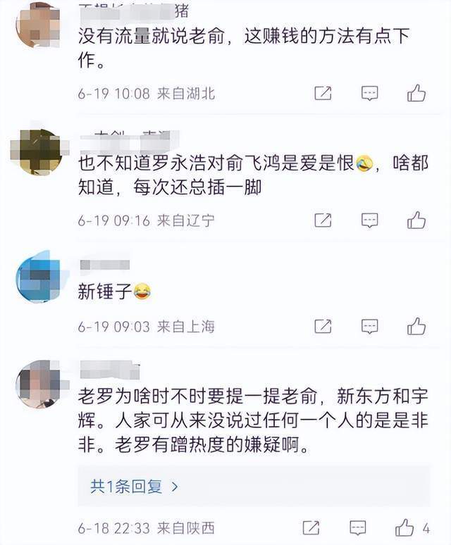 羅永浩：俞敏洪的心胸是裝的