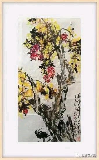 北京画家徐旷达居住枣庄冠世榴园专为画石榴