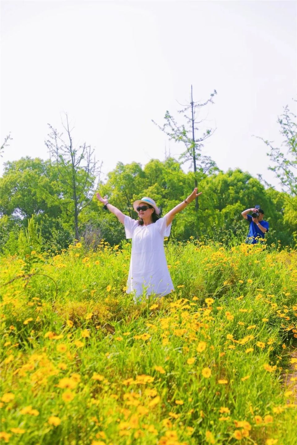 感受这份美好和浪漫卸下生活的烦恼和工作的压力陪妈妈徜徉在花海中时