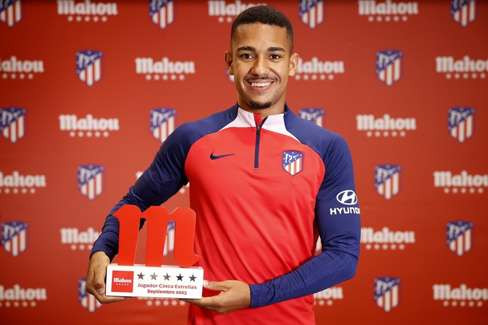 官方萨穆埃尔利诺当选马竞九月最佳球员