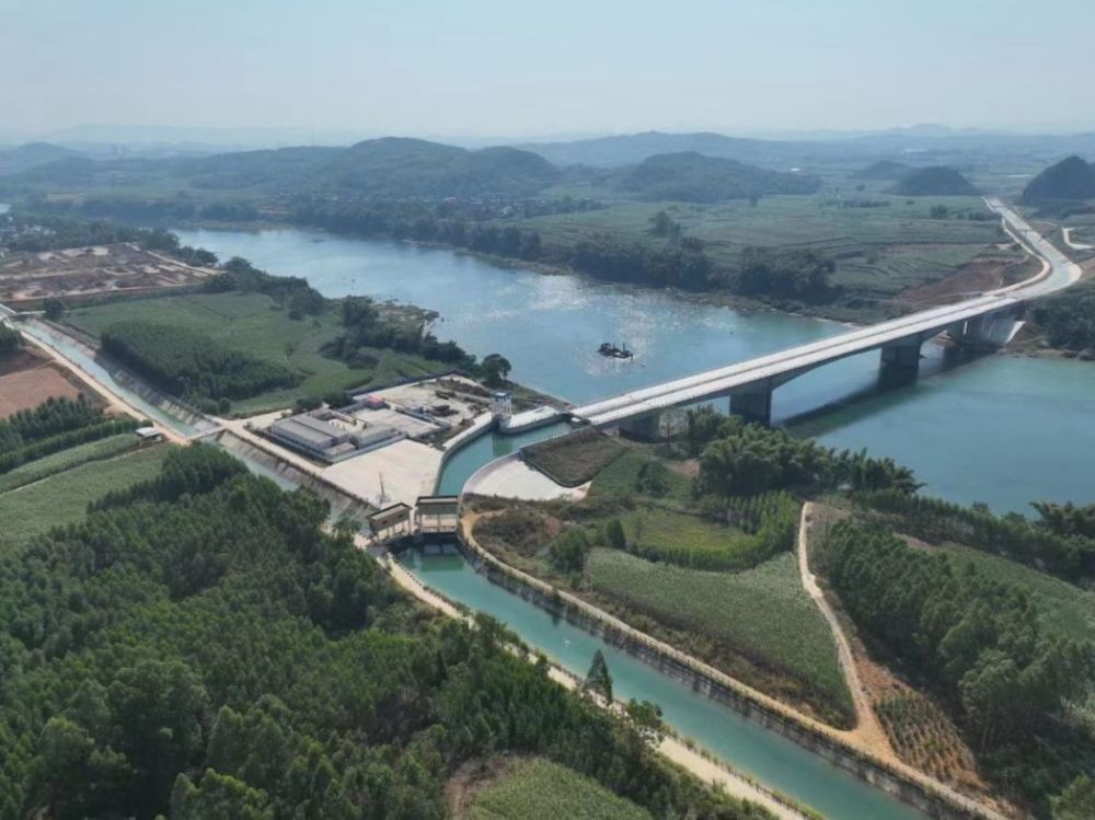 广西桂中治旱乐滩水库引水灌区工程逐步投入使用_腾讯新闻