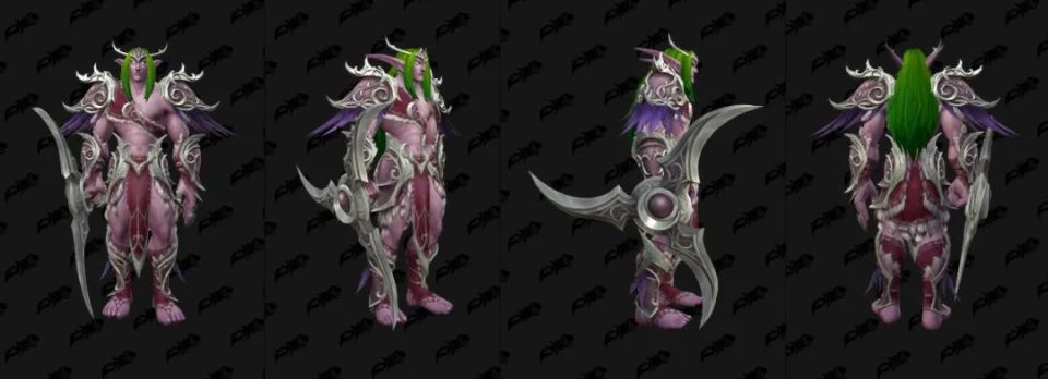 魔兽世界:新增暗夜精灵传承护甲配套幻化武器