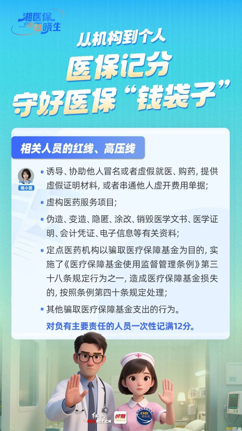 湘医保百晓生｜从机构到个人医保记分守好医保“钱袋子”-腾讯新闻
