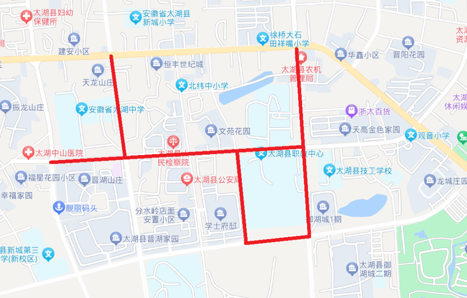 太湖县新城地图高清版图片