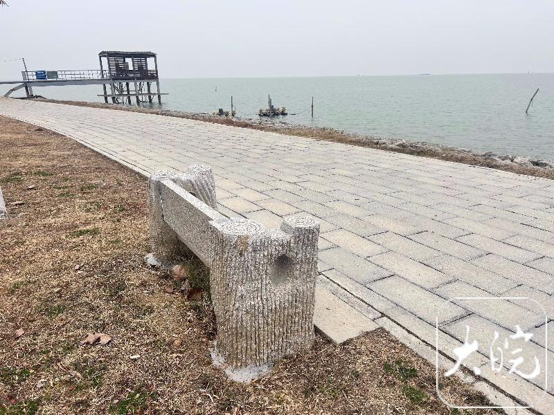 合肥版“苏堤”何时对外开放？记者探访：这是条巢湖消浪堤，尚未命名，仍在施工_腾讯新闻