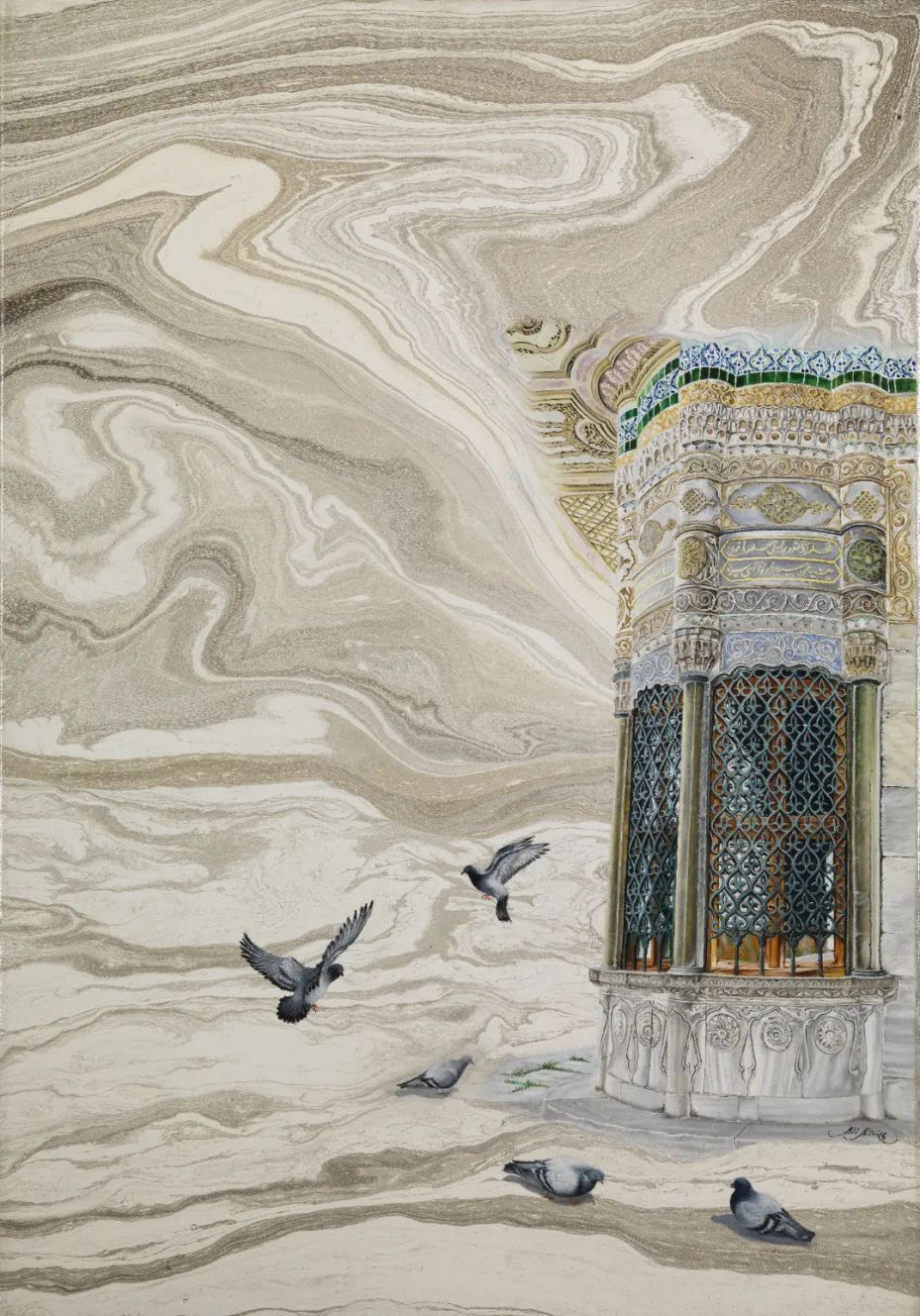 土耳其湿拓画艺术展惊艳亮相青浦,"行云画笺"带你领略非遗艺术之美