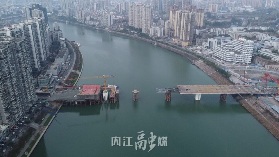内江麻柳坝大桥有望今年10月通车