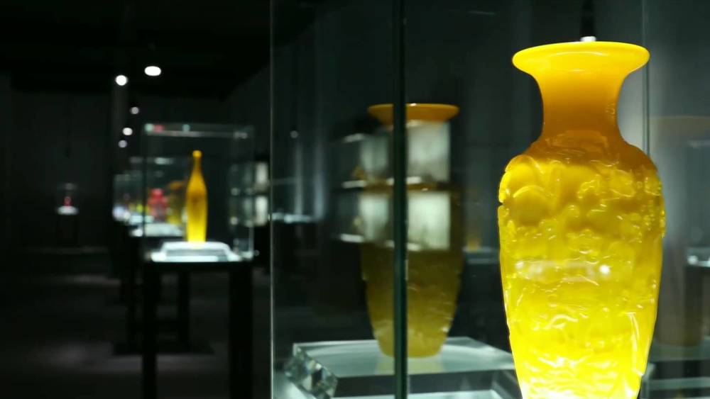 大美非遗山东博山如金似玉鸡油黄琉璃