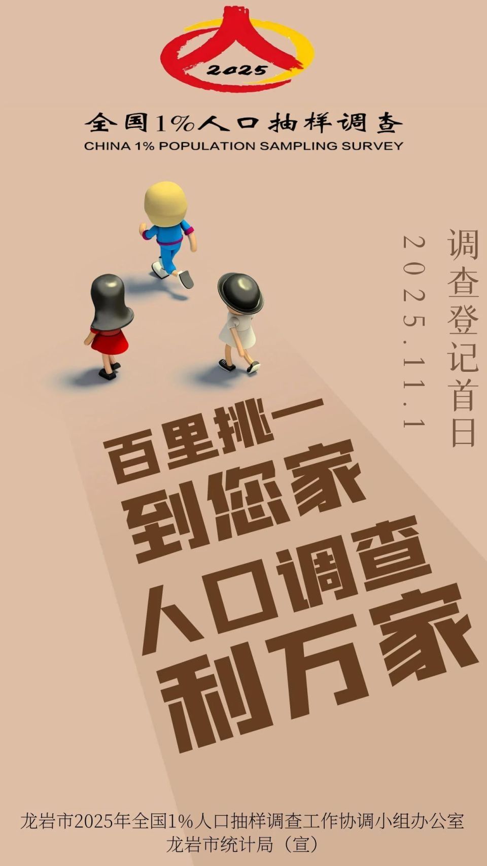 2025全国1%人口抽样调查宣传标语和口号来啦!