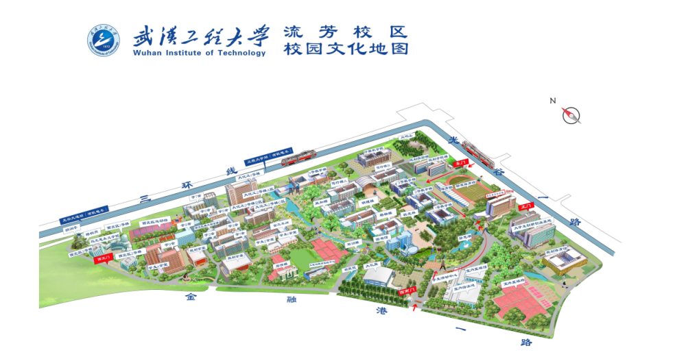 武汉工程大学平面图图片