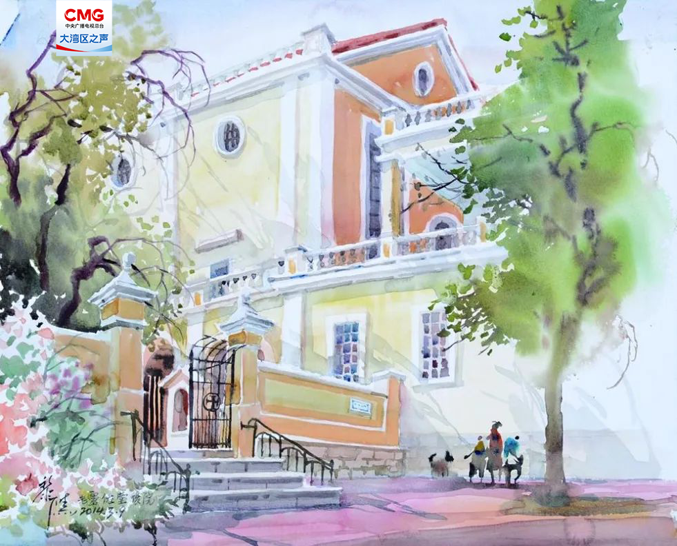 瓦等澳门的世遗名胜,街巷围里还是澳门风物但最让他心心念念的黎鹰画