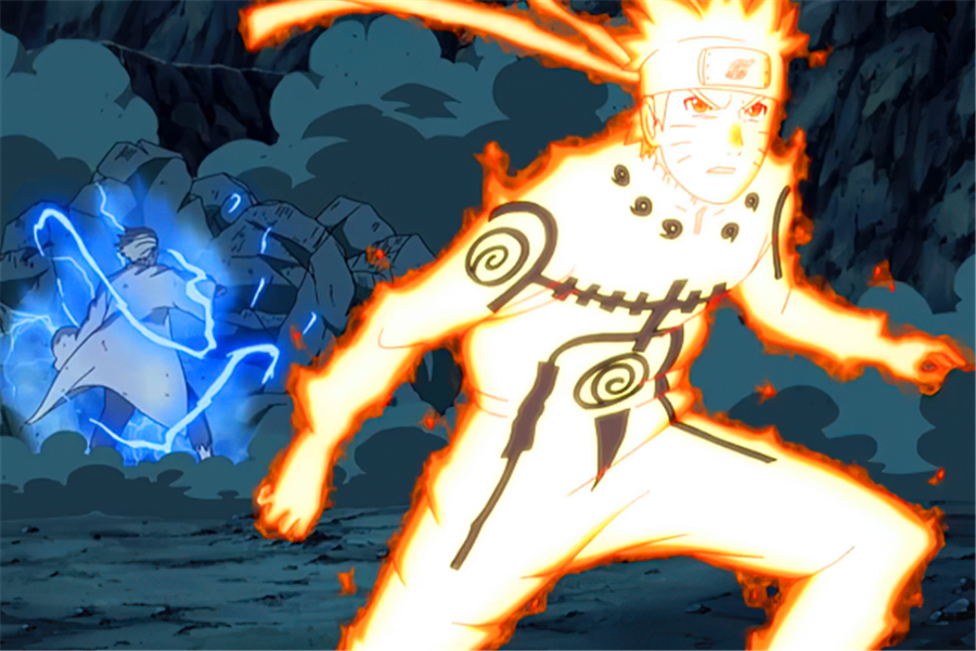 金身模式下的漩涡鸣人通过影分身,支援了各地战场,随后又和九尾心意