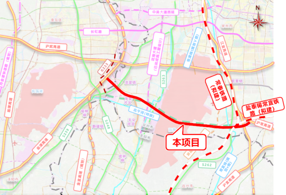 编号苏高速s2;是江苏省高速公路网规划(2017—2035年)中的展望线路