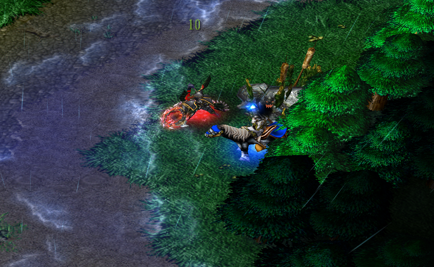 魔兽争霸3早期暗夜对上人族选择守望者首发都是以速攻为主