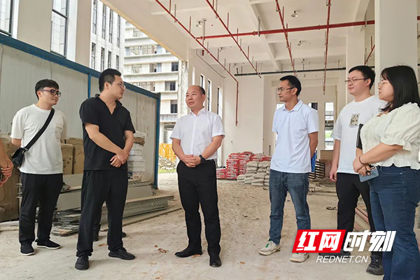 株洲市商务局调研项目建设