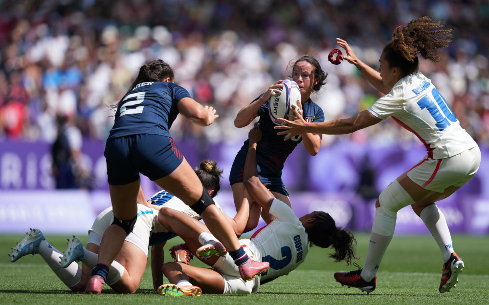 巴黎奥运会丨女子七人制橄榄球:法国胜美国