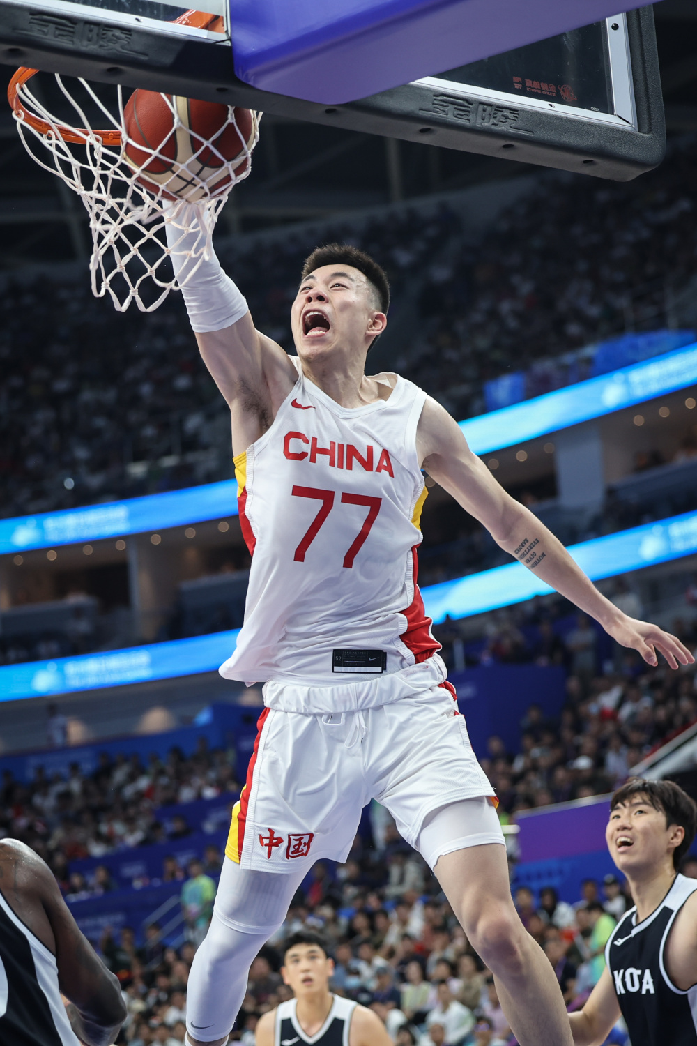 篮球——男子组:中国队战胜韩国队晋级半决赛(3)