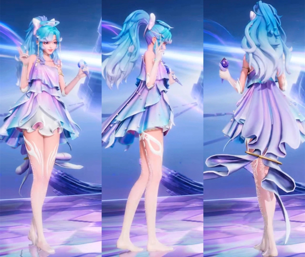 在王者荣耀里朵莉亚人鱼公主的形象深入人心,而在星之破晓里朵莉亚