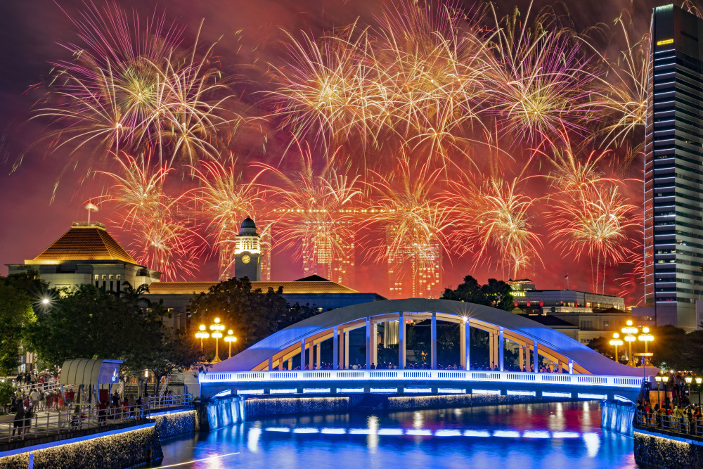 (国际)新加坡举行国庆庆典 庆祝独立58周年_腾讯新闻