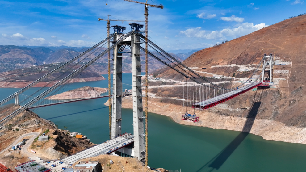 壮观!宜攀高速川滇金沙江特大桥最新进度