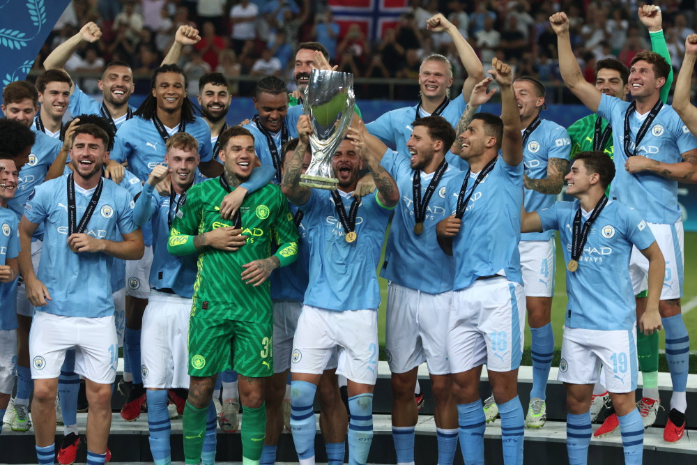 足球欧洲超级杯曼城夺冠