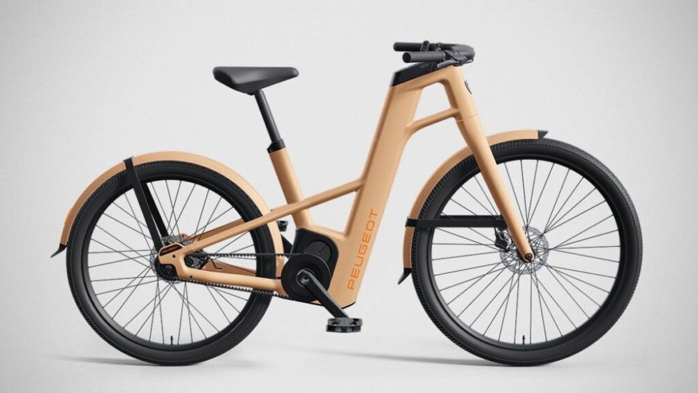 法式电动自行车城市代步接送小孩运送货物都能搞定