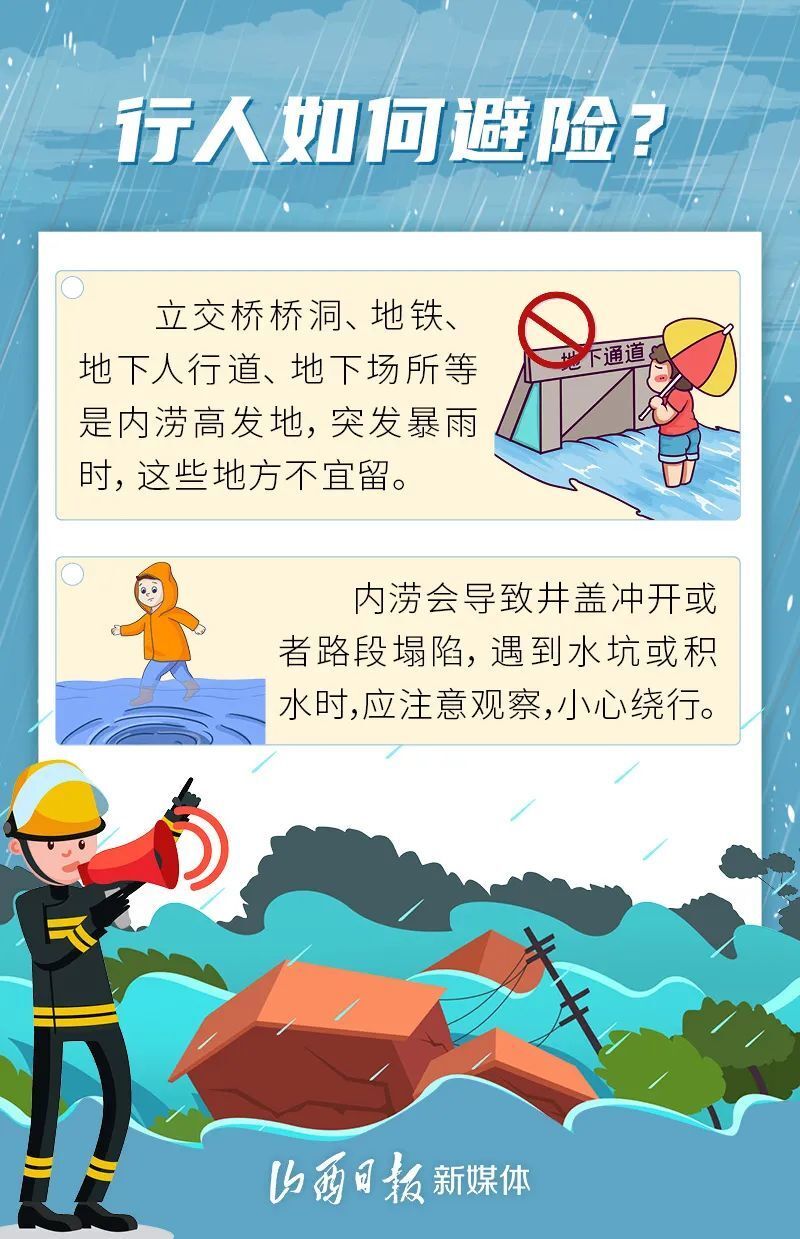 百姓生活丨这份城市内涝自救指南,请收好!