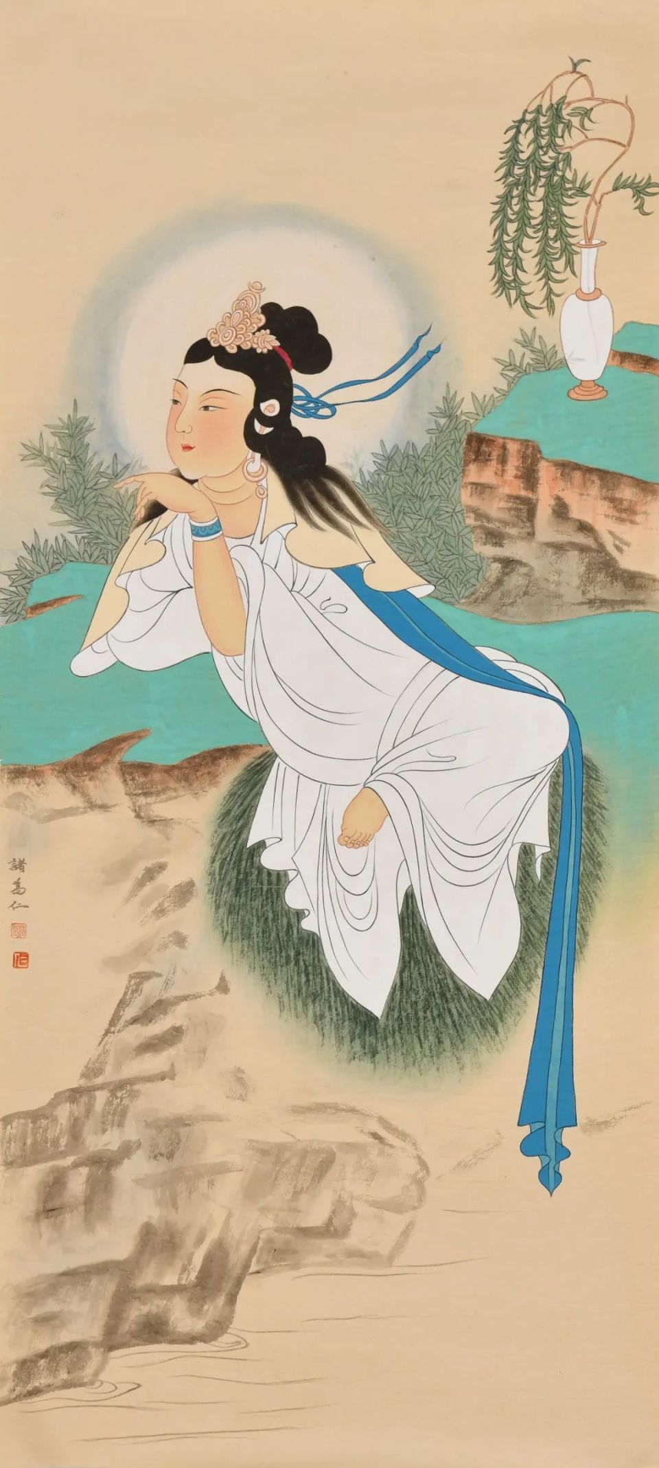 绘画实践中,本场荣宝斋在线展示的微拍作品便体现出诸葛仁的深厚功底