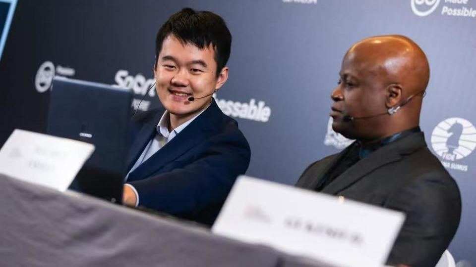 国际象棋世界冠军赛丨教科书级名场面！来自棋王丁立人的最强反击_腾讯新闻