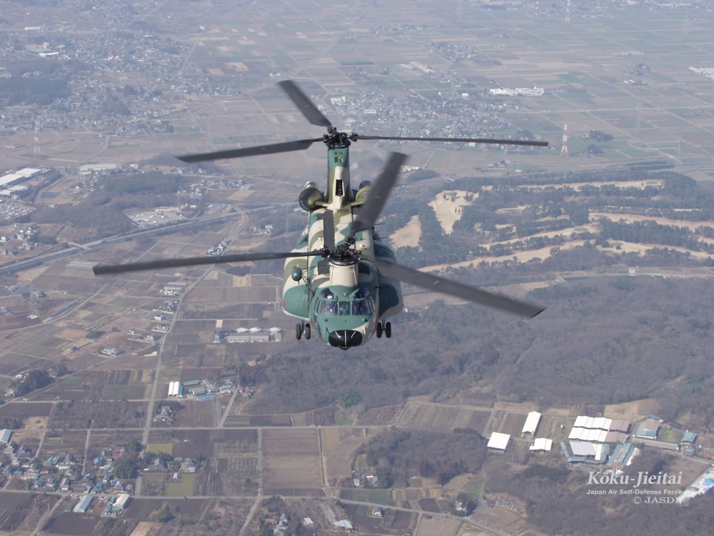 自卫队中的ch-47j"支努干"直升机(图集)_腾讯新闻